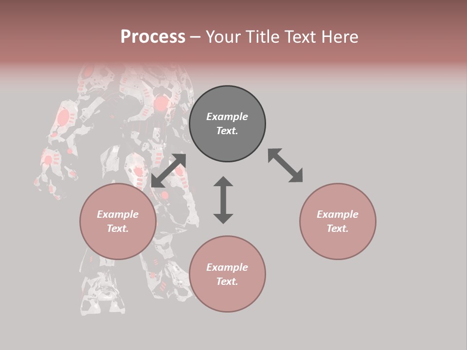 Character Metal Artwork PowerPoint Template