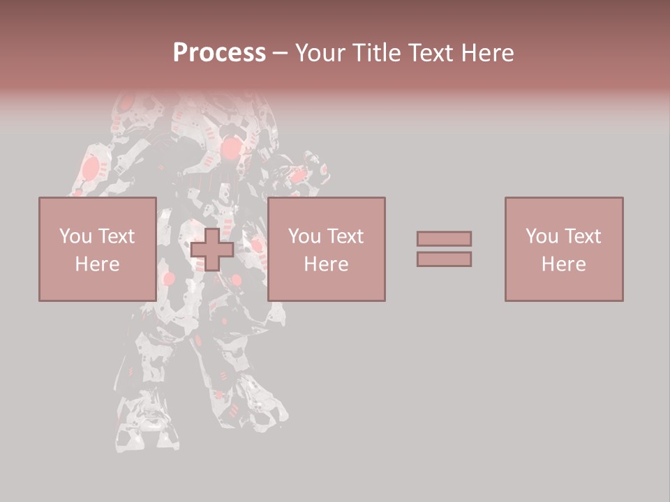 Character Metal Artwork PowerPoint Template