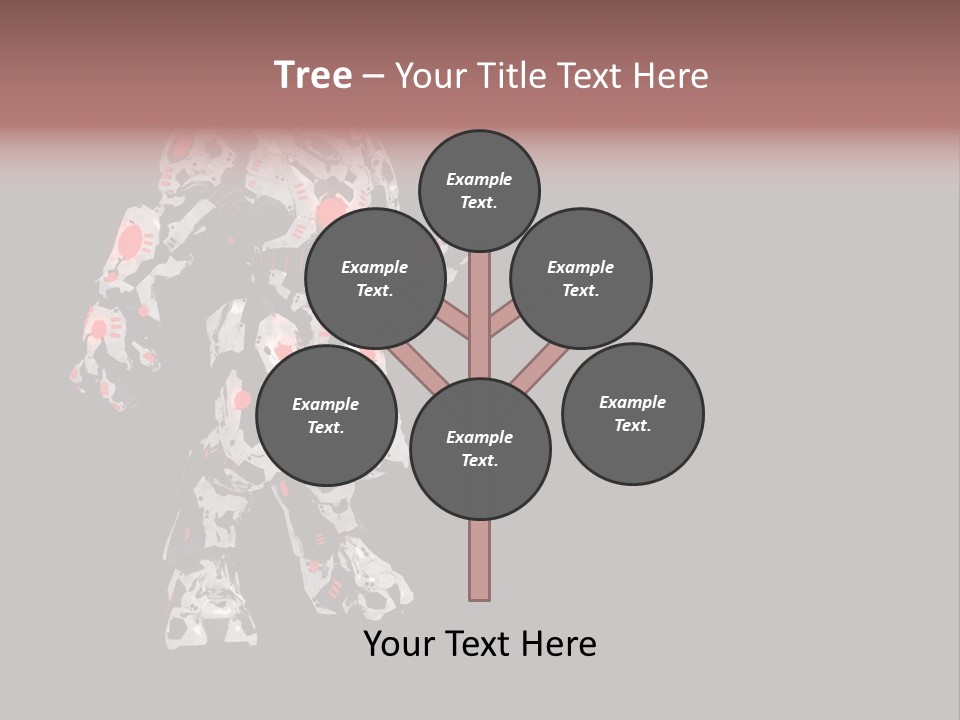 Character Metal Artwork PowerPoint Template