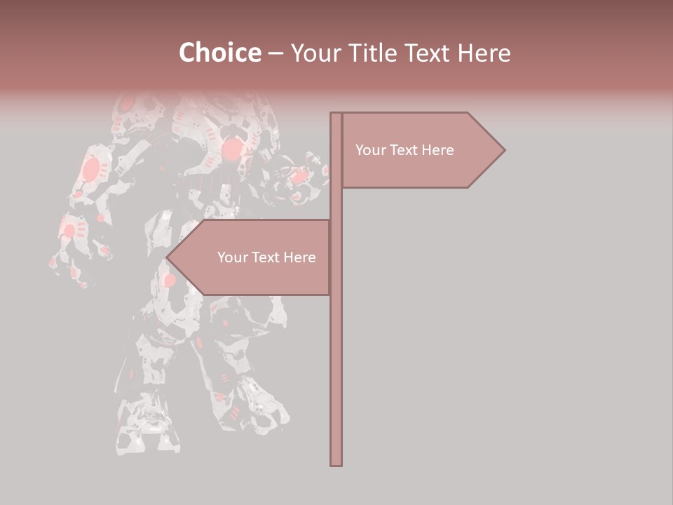 Character Metal Artwork PowerPoint Template