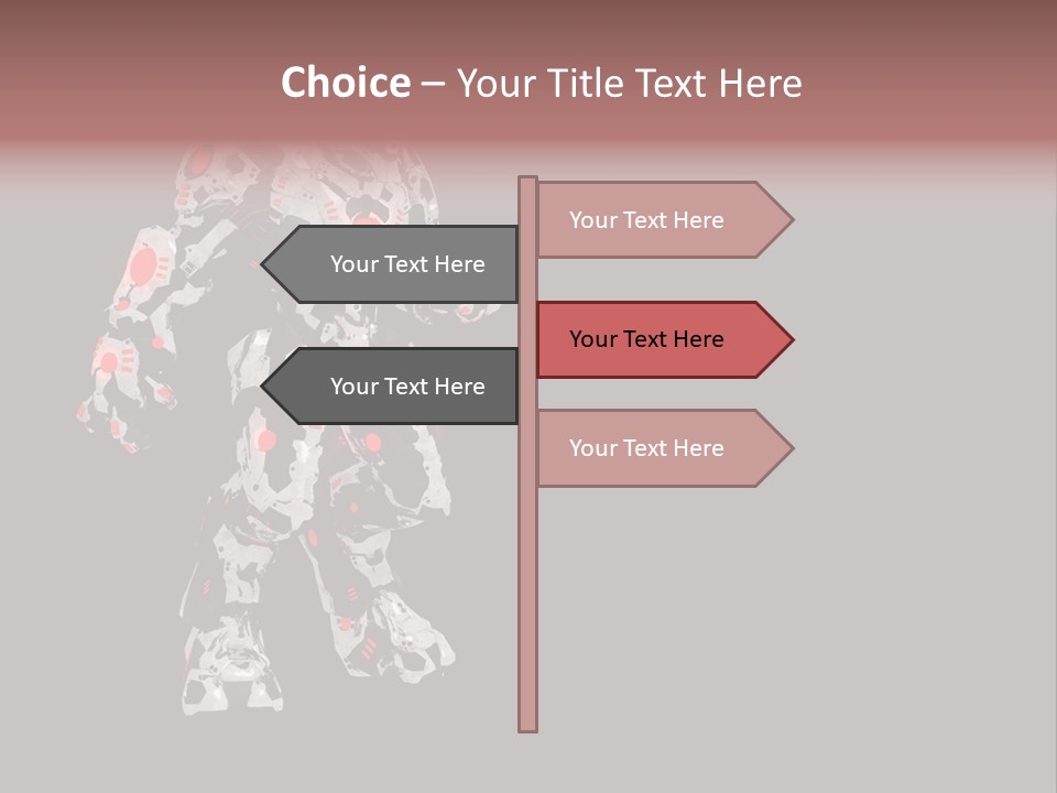 Character Metal Artwork PowerPoint Template