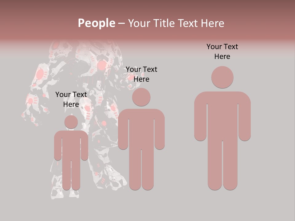 Character Metal Artwork PowerPoint Template