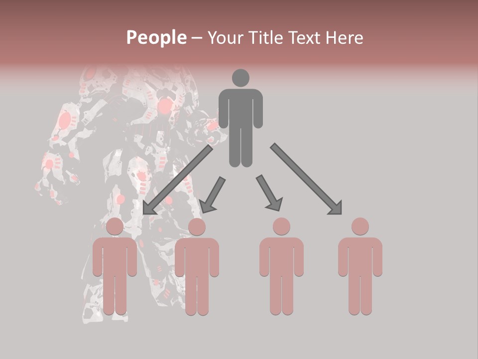 Character Metal Artwork PowerPoint Template