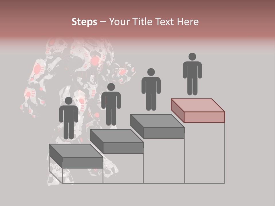 Character Metal Artwork PowerPoint Template