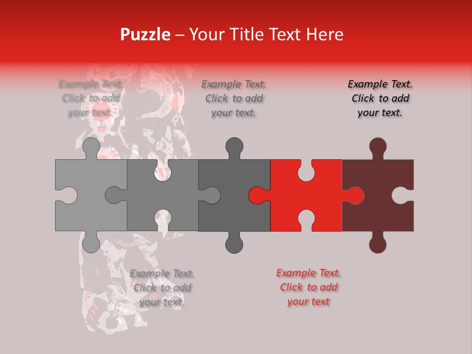 Automation Stock Illustration Cyborg PowerPoint Template