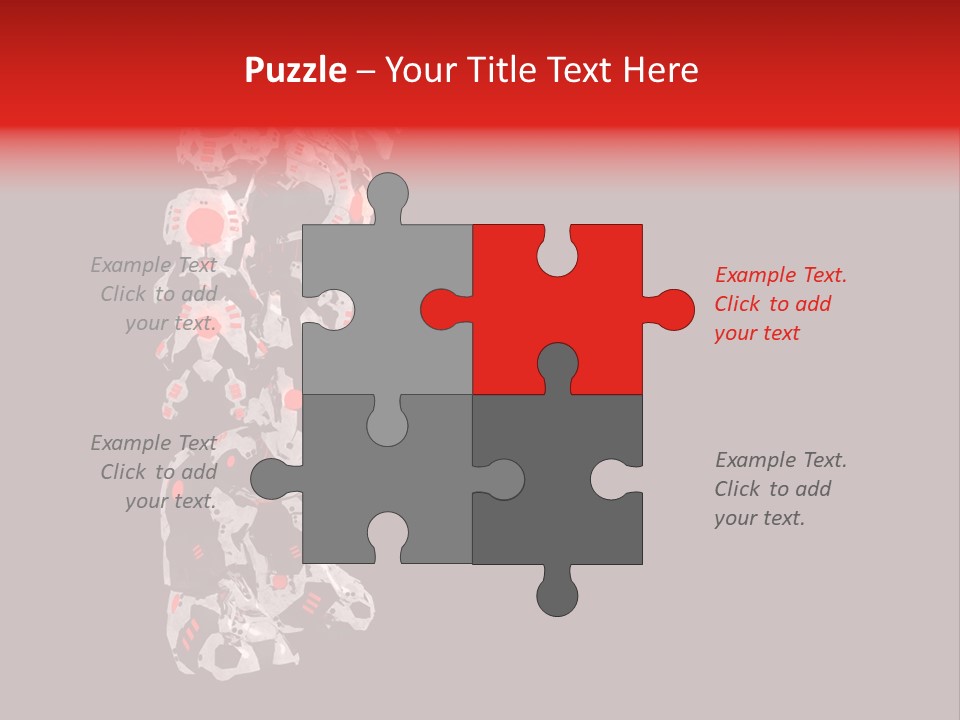 Automation Stock Illustration Cyborg PowerPoint Template