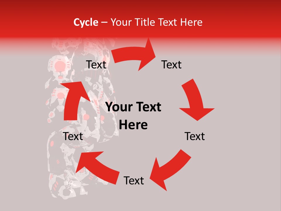 Automation Stock Illustration Cyborg PowerPoint Template