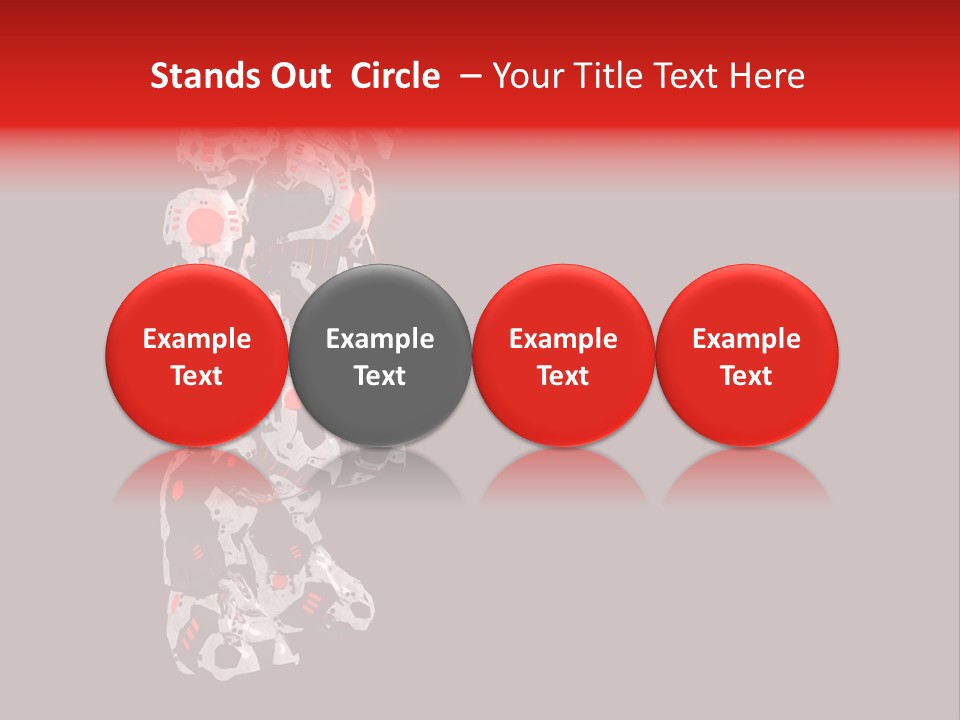 Automation Stock Illustration Cyborg PowerPoint Template