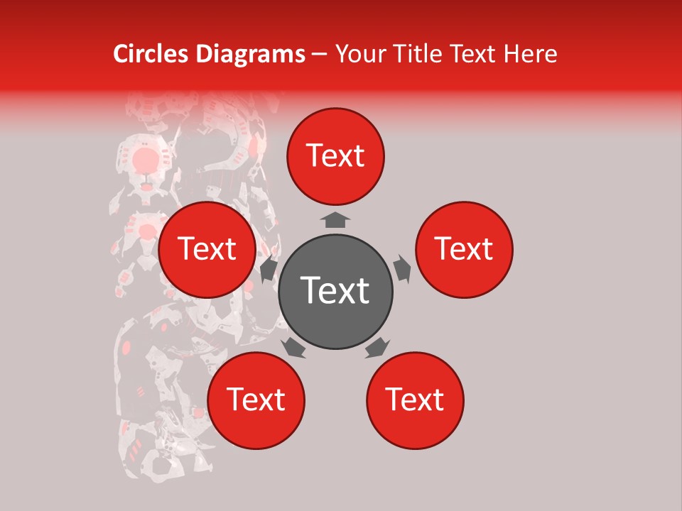 Automation Stock Illustration Cyborg PowerPoint Template