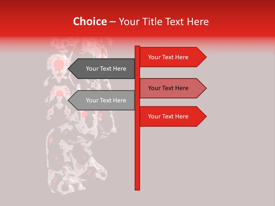 Automation Stock Illustration Cyborg PowerPoint Template