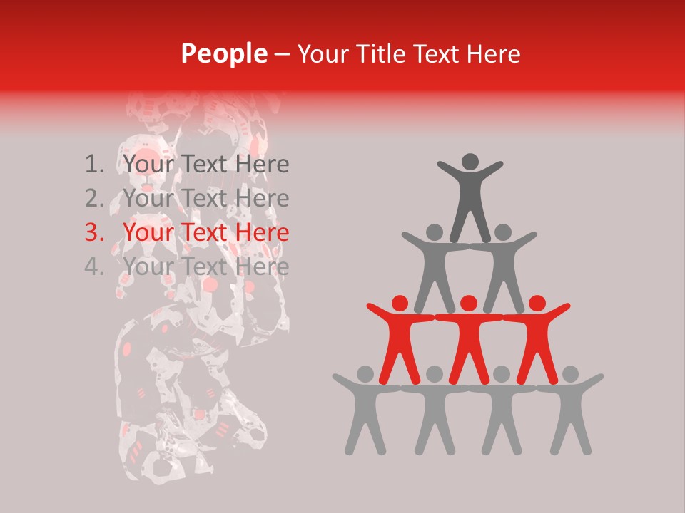 Automation Stock Illustration Cyborg PowerPoint Template