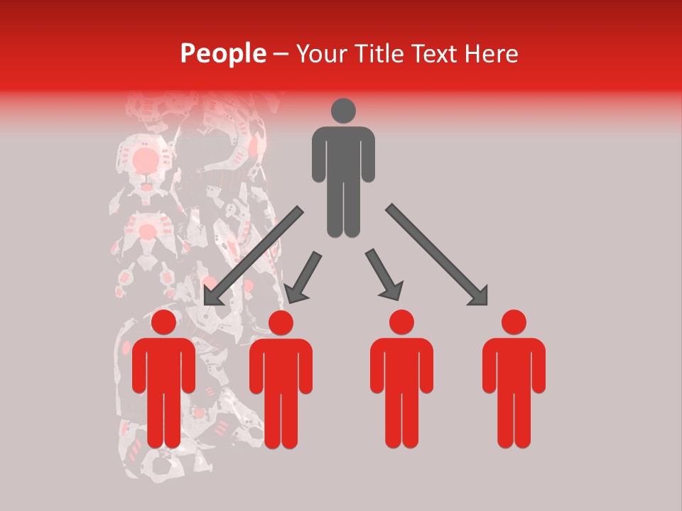 Automation Stock Illustration Cyborg PowerPoint Template