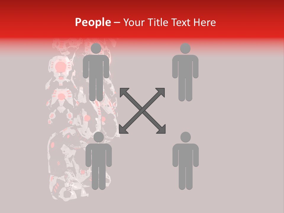 Automation Stock Illustration Cyborg PowerPoint Template