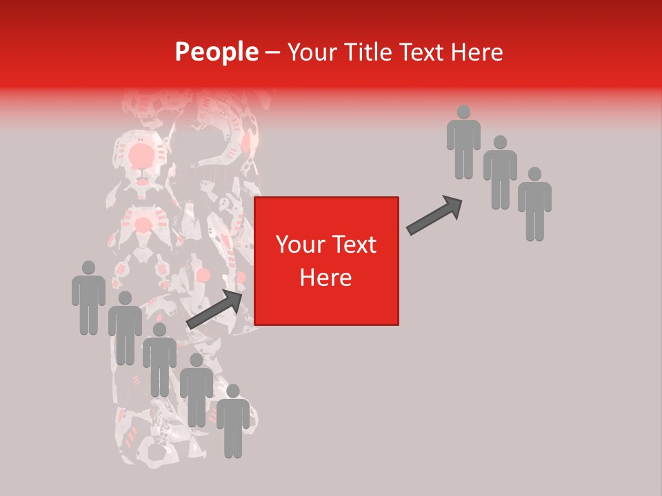 Automation Stock Illustration Cyborg PowerPoint Template