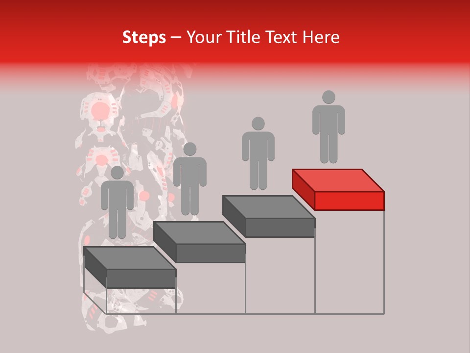 Automation Stock Illustration Cyborg PowerPoint Template