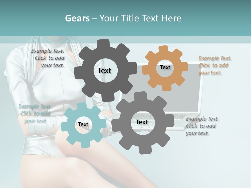 Art Model Expression PowerPoint Template