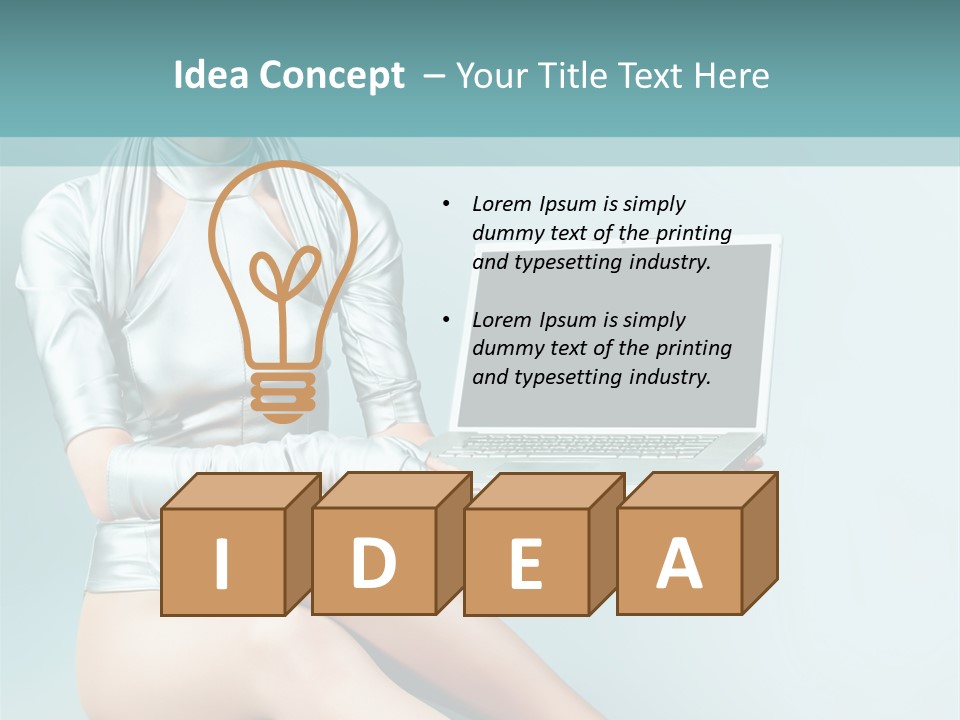 Art Model Expression PowerPoint Template