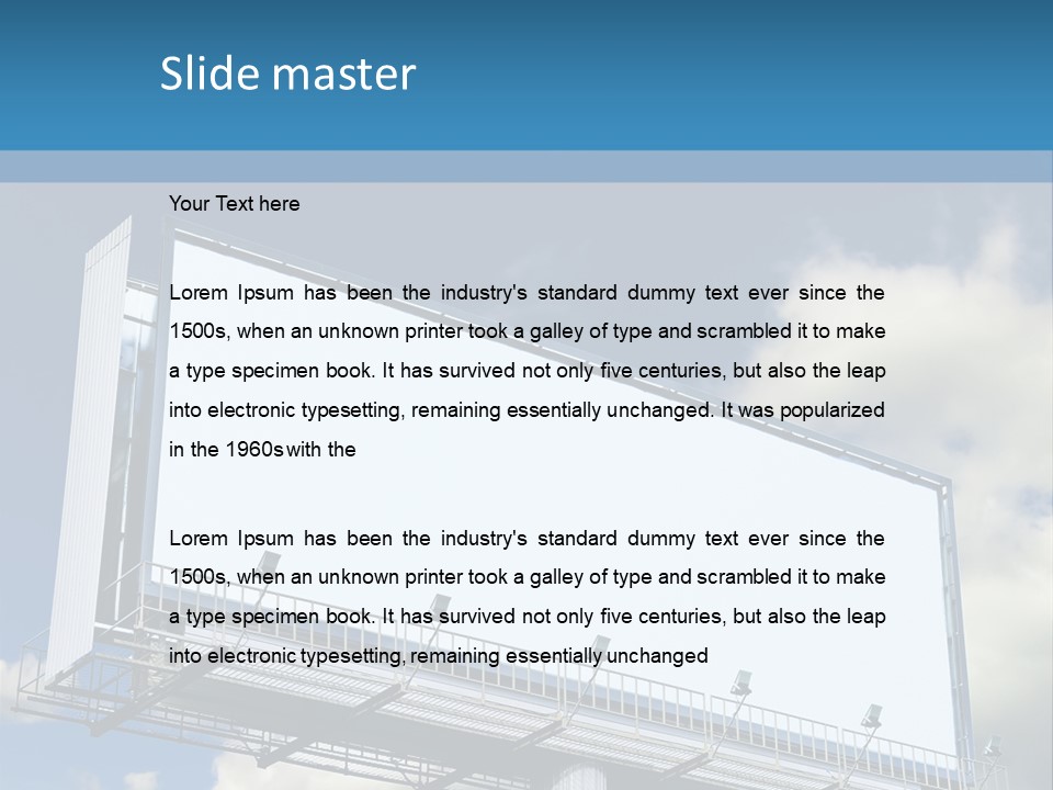 Rural Blank Large PowerPoint Template