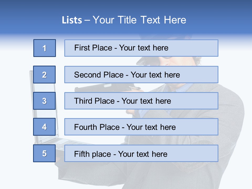 Manager Eriou Cauca Ian PowerPoint Template