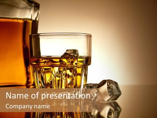 Liquid Whisky Scotch PowerPoint Template