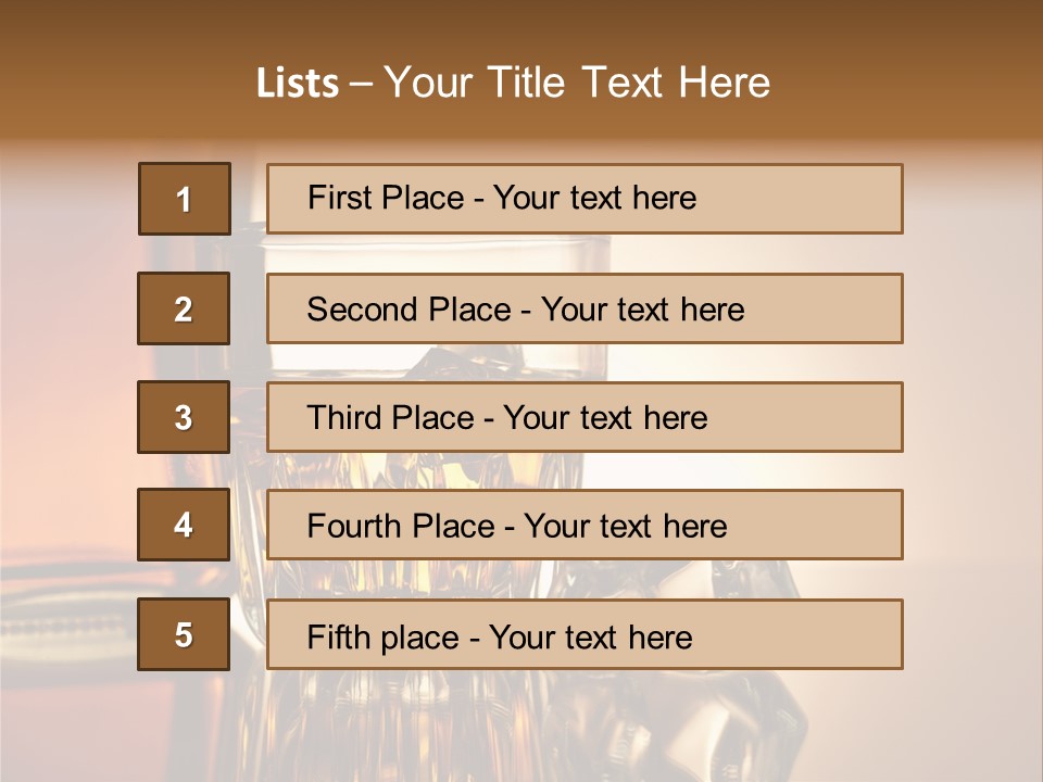 Liquid Whisky Scotch PowerPoint Template