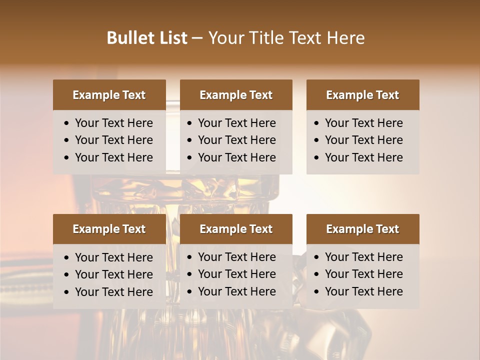 Liquid Whisky Scotch PowerPoint Template