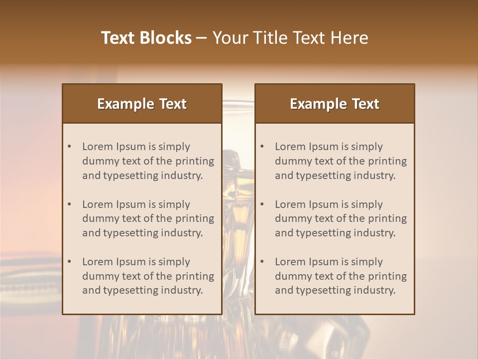 Liquid Whisky Scotch PowerPoint Template