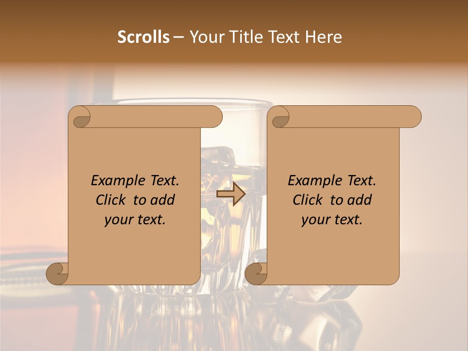 Liquid Whisky Scotch PowerPoint Template