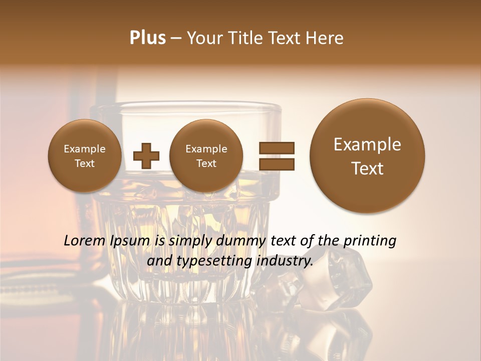 Liquid Whisky Scotch PowerPoint Template