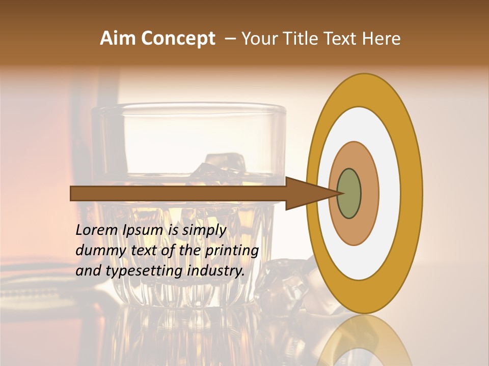 Liquid Whisky Scotch PowerPoint Template