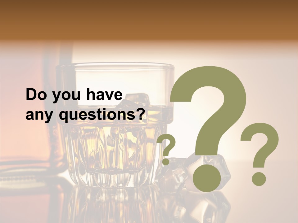 Liquid Whisky Scotch PowerPoint Template