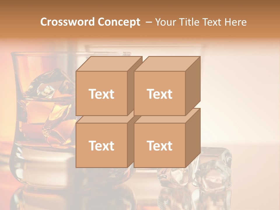 Background Tumbler Cube PowerPoint Template