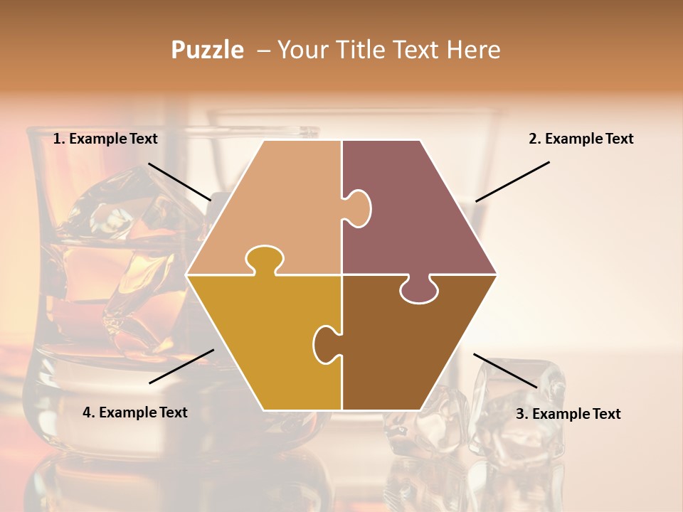 Background Tumbler Cube PowerPoint Template