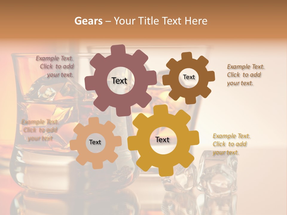 Background Tumbler Cube PowerPoint Template