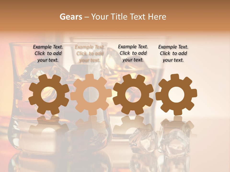 Background Tumbler Cube PowerPoint Template