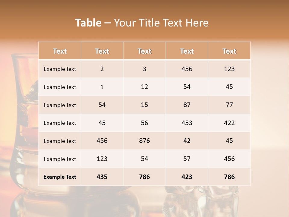 Background Tumbler Cube PowerPoint Template
