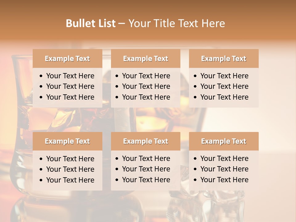 Background Tumbler Cube PowerPoint Template