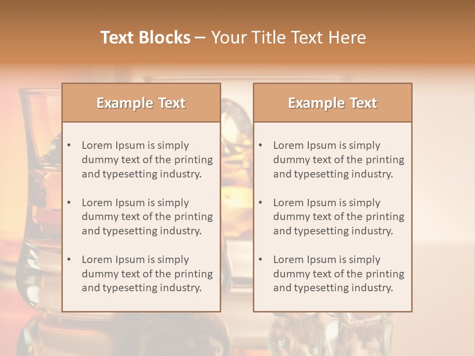 Background Tumbler Cube PowerPoint Template