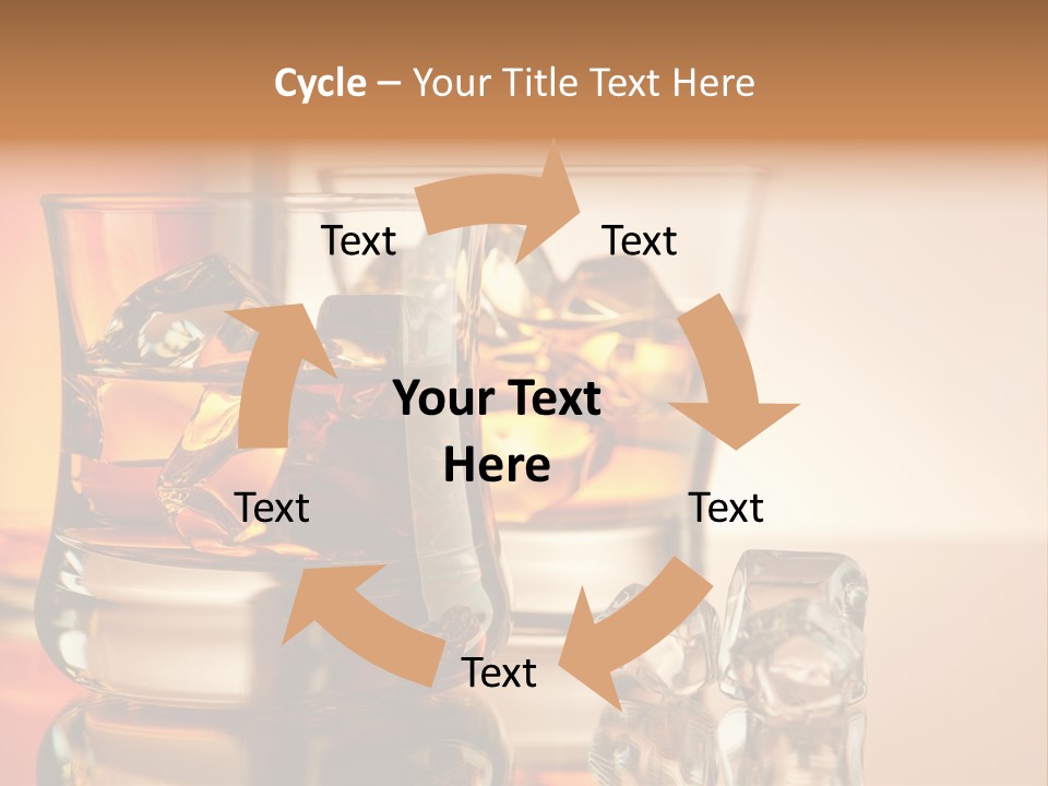 Background Tumbler Cube PowerPoint Template