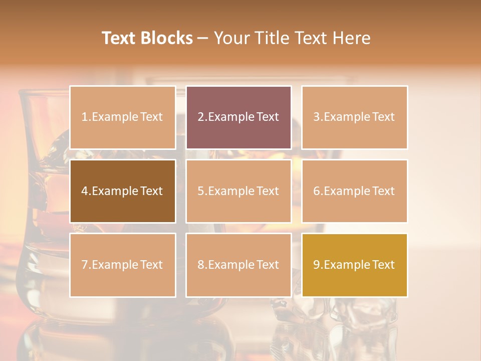 Background Tumbler Cube PowerPoint Template
