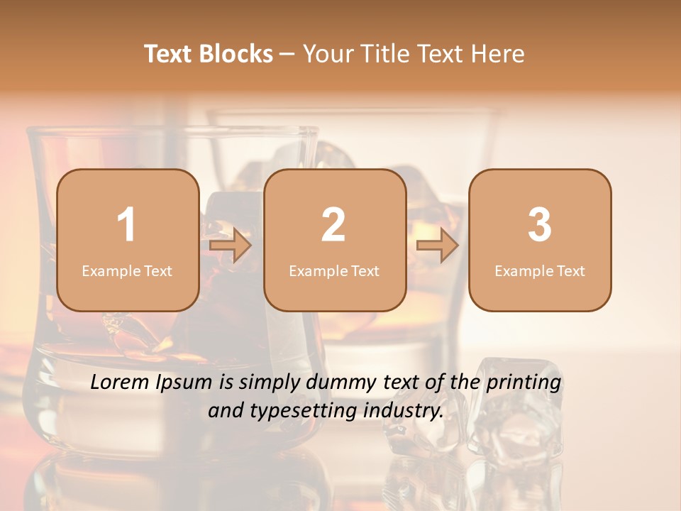 Background Tumbler Cube PowerPoint Template