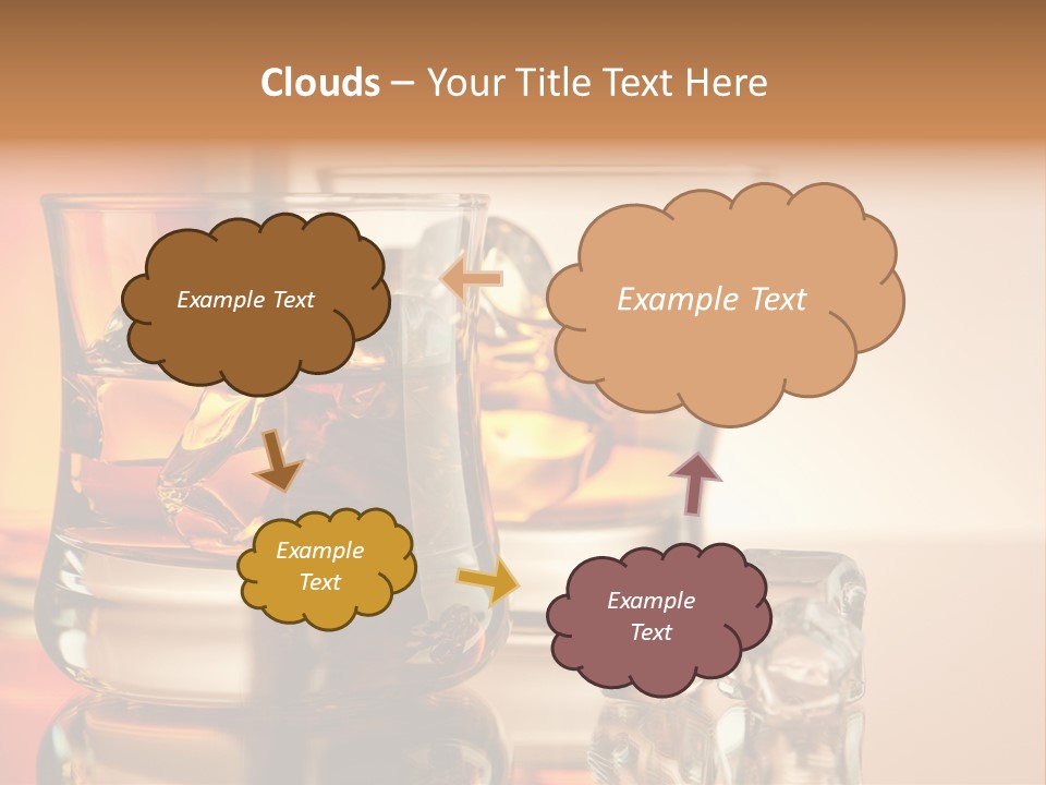 Background Tumbler Cube PowerPoint Template