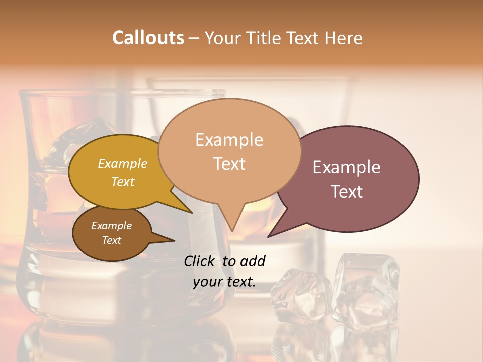 Background Tumbler Cube PowerPoint Template