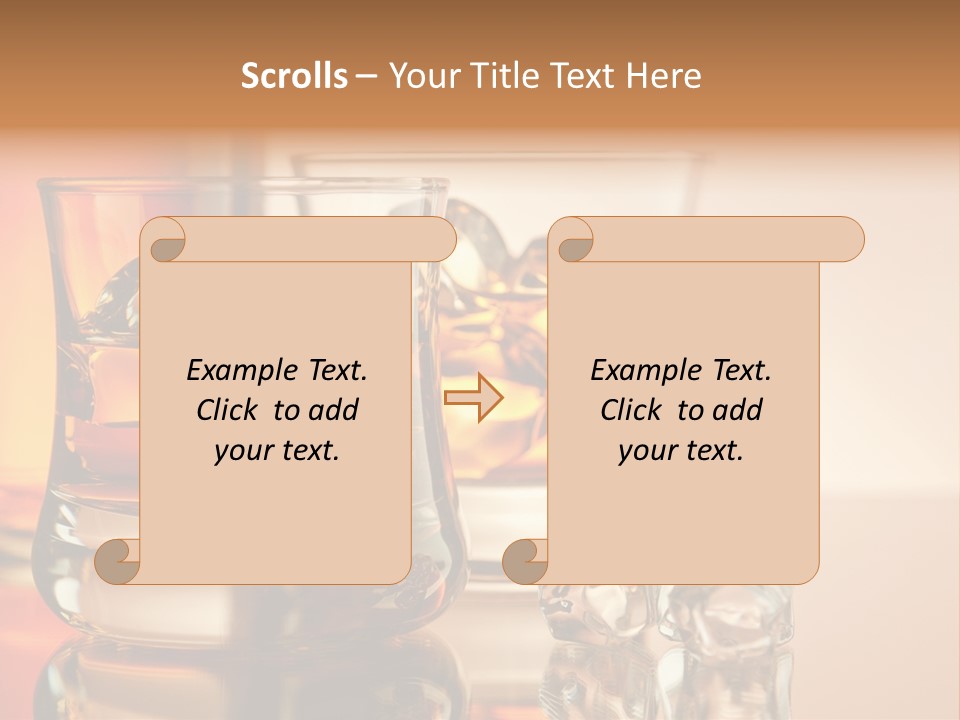 Background Tumbler Cube PowerPoint Template