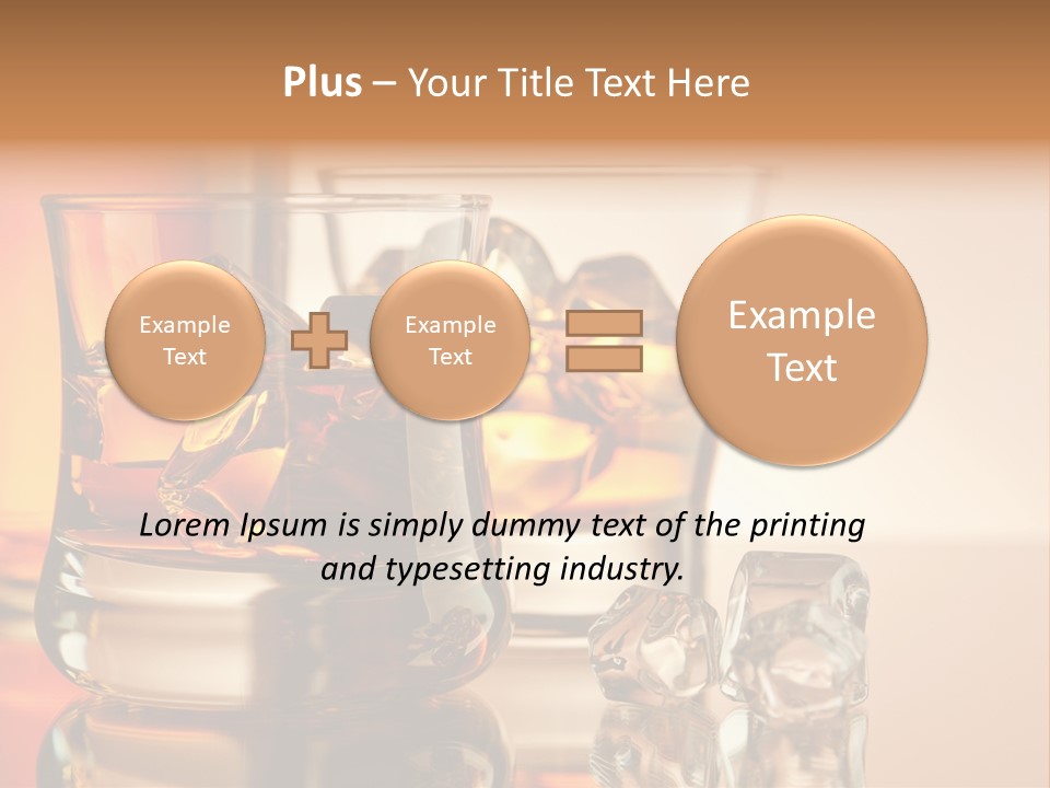 Background Tumbler Cube PowerPoint Template