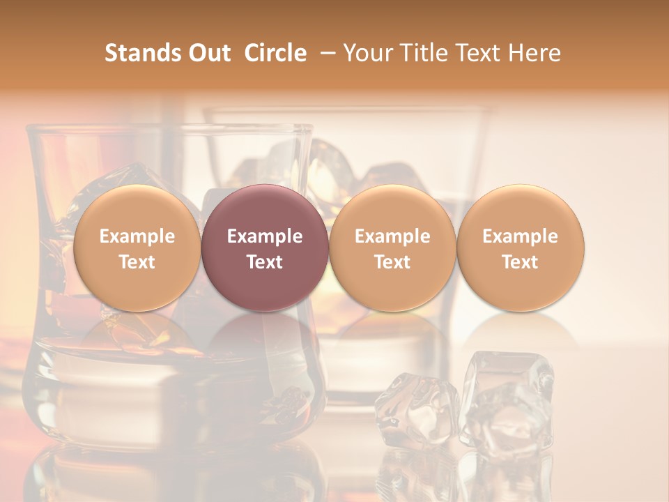 Background Tumbler Cube PowerPoint Template