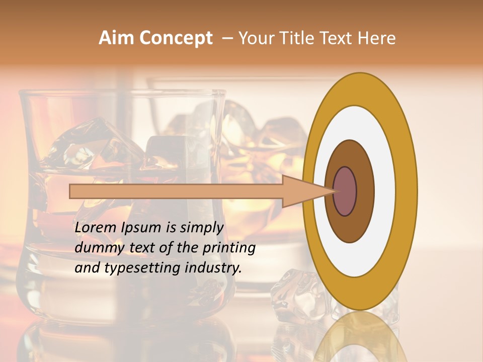 Background Tumbler Cube PowerPoint Template