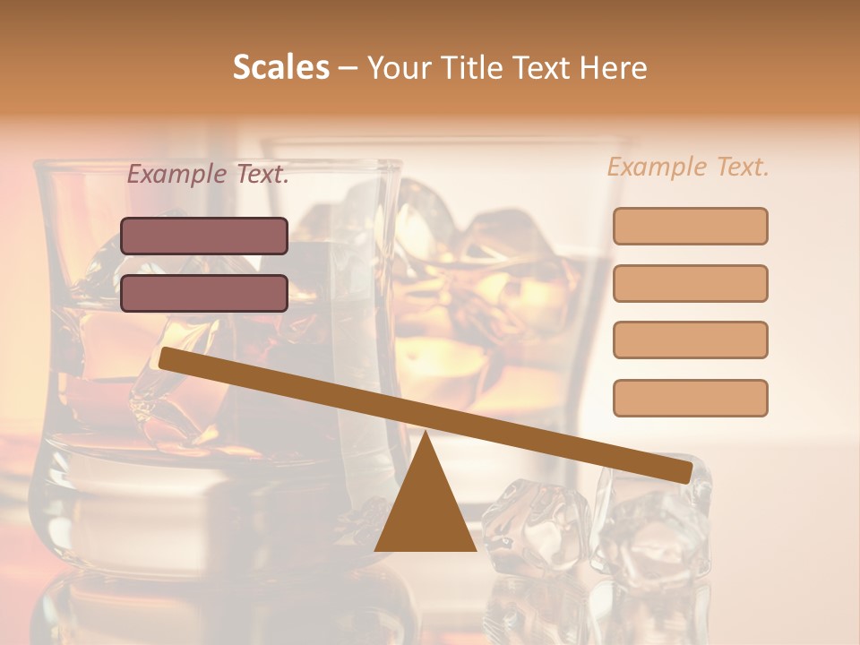 Background Tumbler Cube PowerPoint Template