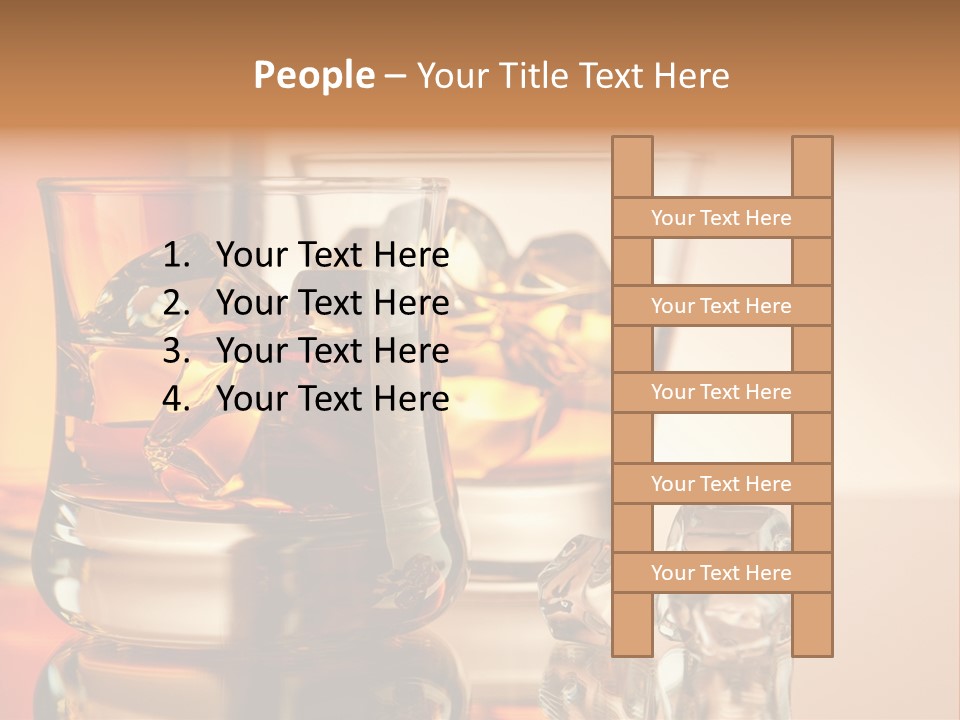 Background Tumbler Cube PowerPoint Template