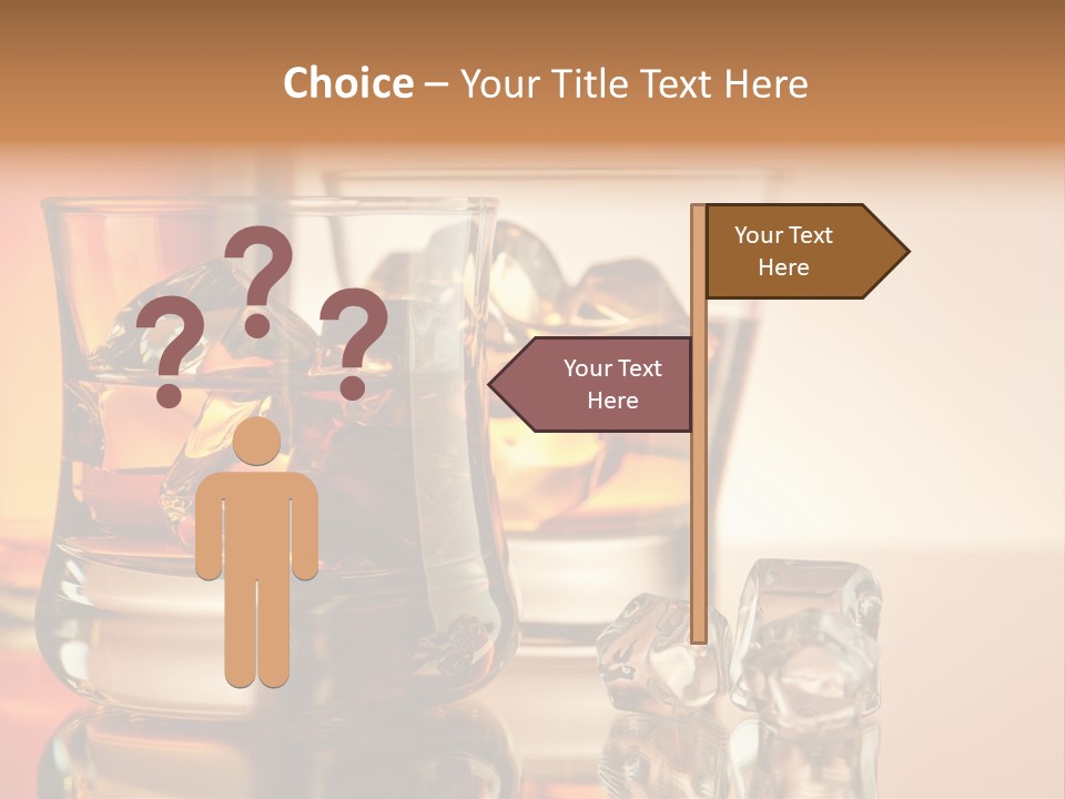 Background Tumbler Cube PowerPoint Template
